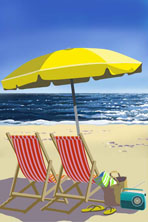 Beach Umbrella, Yellow